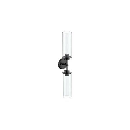 Moen Greenfield Two Globe Bath Light in Matte Black YB1762BL